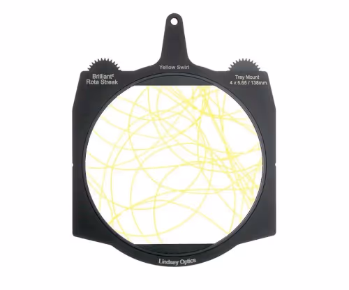 Lindsey Optics - Brilliant² 6.6x6.6" Rota-Streak™ YELLOW Swirl