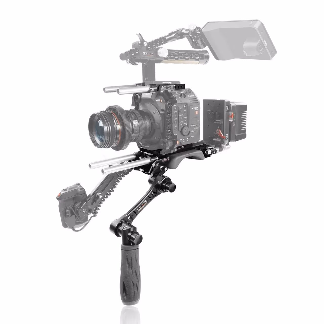 Shape - Canon C500 MKII/C300 MKIII Plaque supérieure, plaque de fixation et poignée