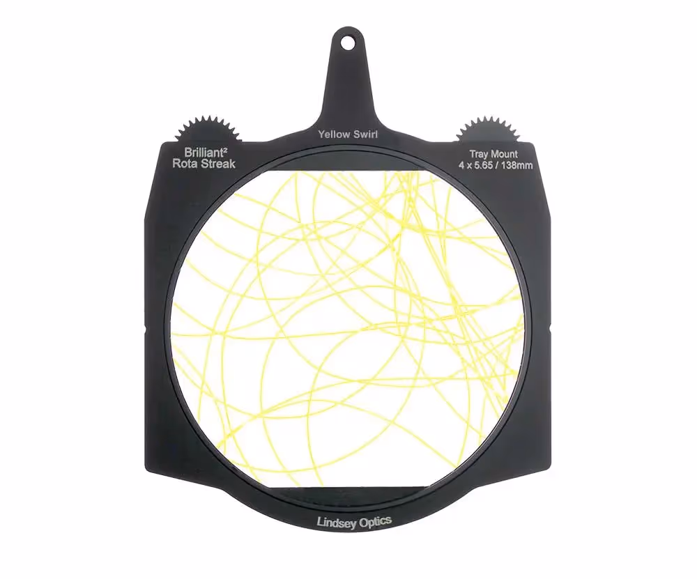 Lindsey Optics - Brilliant² 4x5.65" Rota-Streak™ YELLOW Swirl