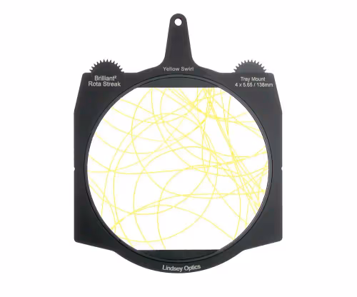 Lindsey Optics - Brilliant² 4x5.65" Rota-Streak™ YELLOW Swirl