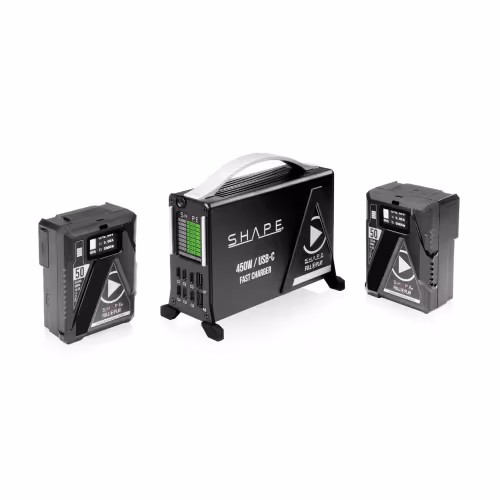 Shape - Fast Charger Kit USB-C with 2x Mini V-Mount 50Wh Batteries