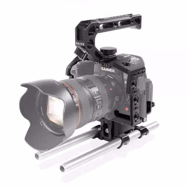 Shape - Cage pour Panasonic Lumix GH6, Poignée supérieure et Système de Bloc Tubes