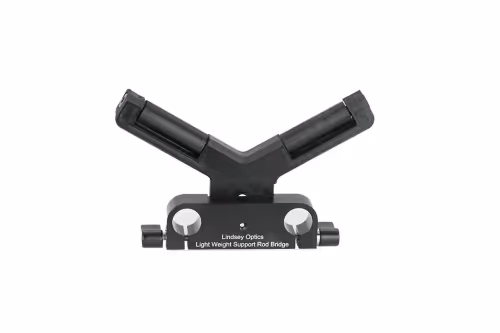 Lindsey Optics - Lightweight Support Rod Bridge with V-Block