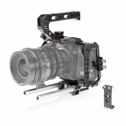 Shape - Cage pour Blackmagic Cinema Camera 6K/6K PRO/6K G2, Poignée supérieure et Système de Tubes