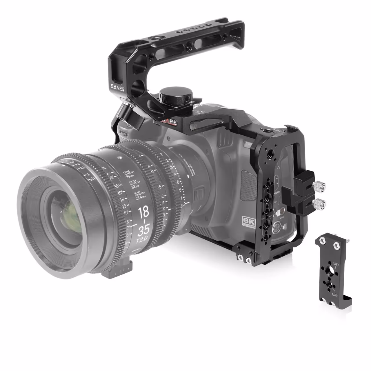 Shape - Cage pour Blackmagic Cinema Camera 6K/6K PRO/6K G2 avec Poignée Supérieure