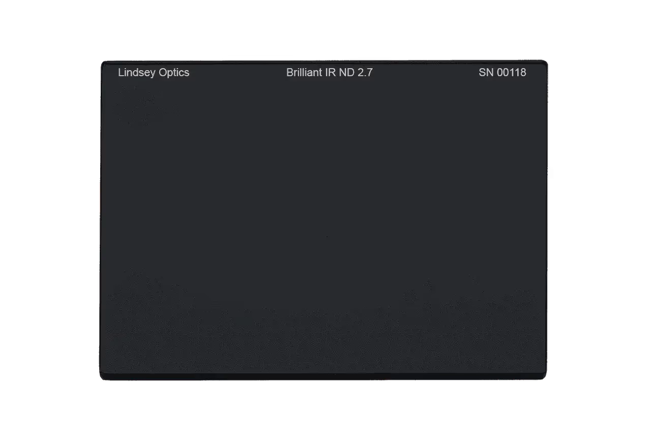 Lindsey Optics - 4" x 5.650" Filtre Brilliant FS IR ND 2.7 avec traitement antireflet