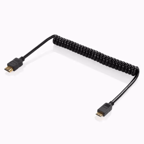 Shape - 4k 2.0 HDMI to mini HDMI male coiled cable