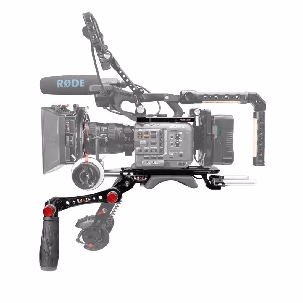 Shape - Plaque de fixation 15 mm pour Sony FX6 avec plaque supérieure