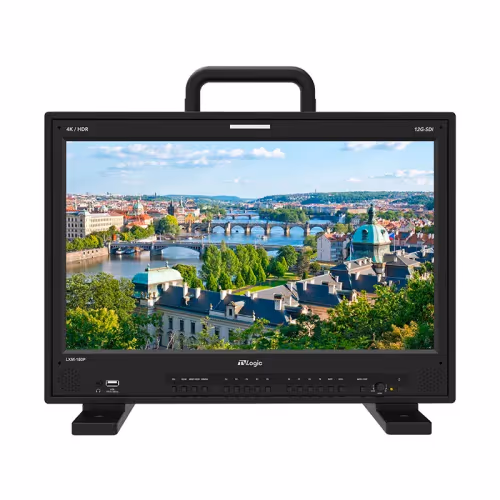 TVLogic - LXM-180P Monitor with Cage, 18.4" 4K/UHD 12G-Quad Multi View Monitor with 3840x2160 LCD Panel