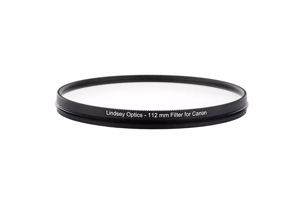 Lindsey Optics - 112mm Clear Filter for Canon Cine-Servo Lenses