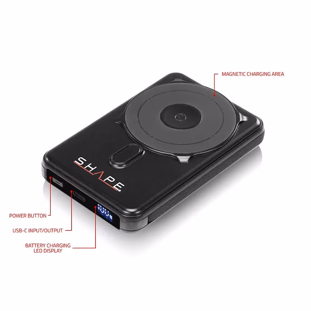 Shape - MAG Batterie Externe Sans Fil 10000mAh Chargeur Portable