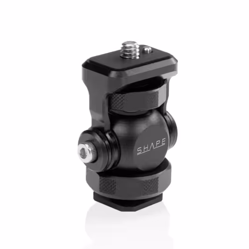 Shape - Friction swivel and tilt monitor light, microphone mount cold shoe base