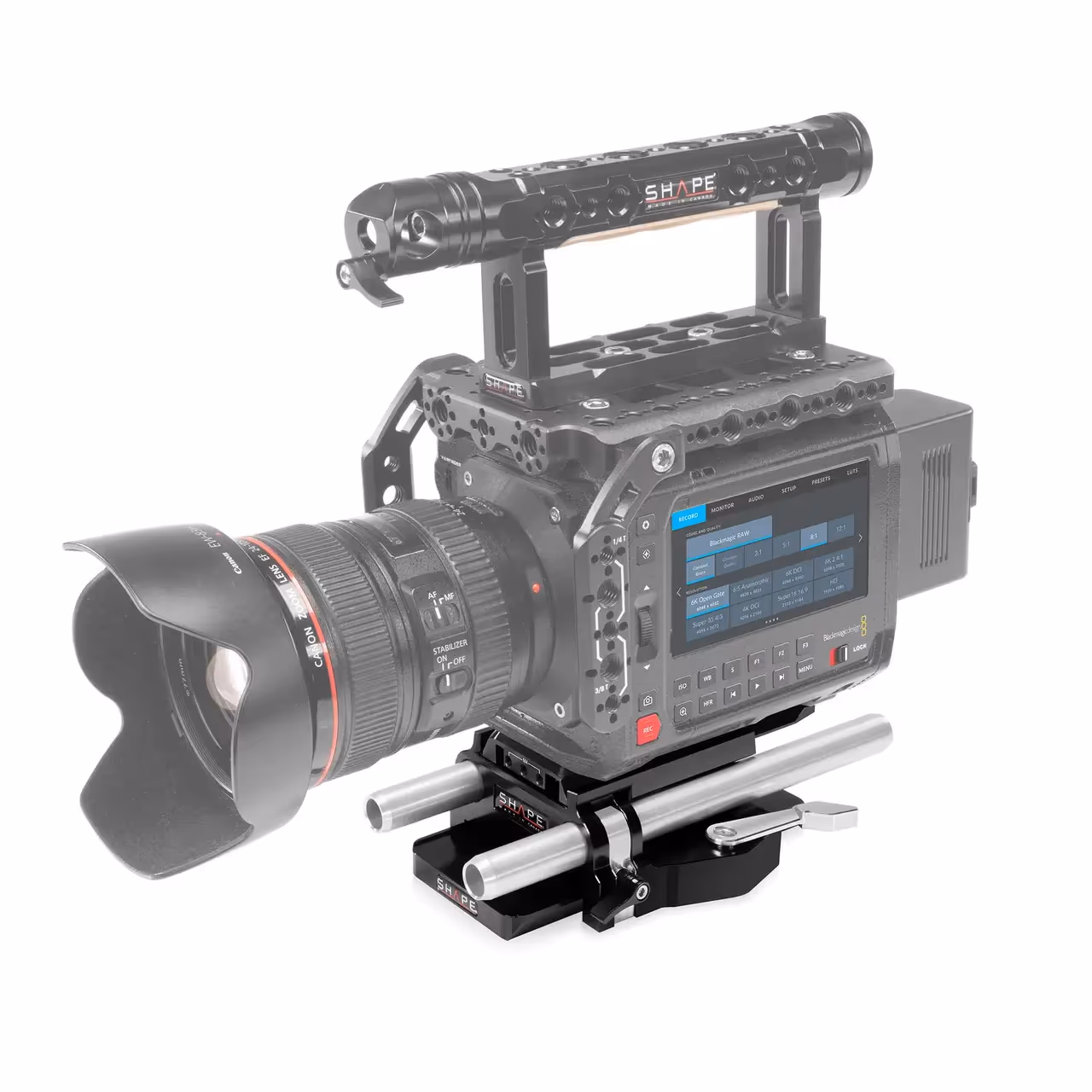 Shape - Blackmagic PYXIS 6K 15mm Plaque de fixation LWS Channel