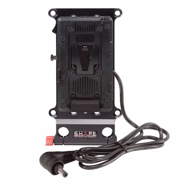 Shape - Plaque de fixation 15 mm avec Plaque pour batterie V-Mount pour Canon C100/C300/C500