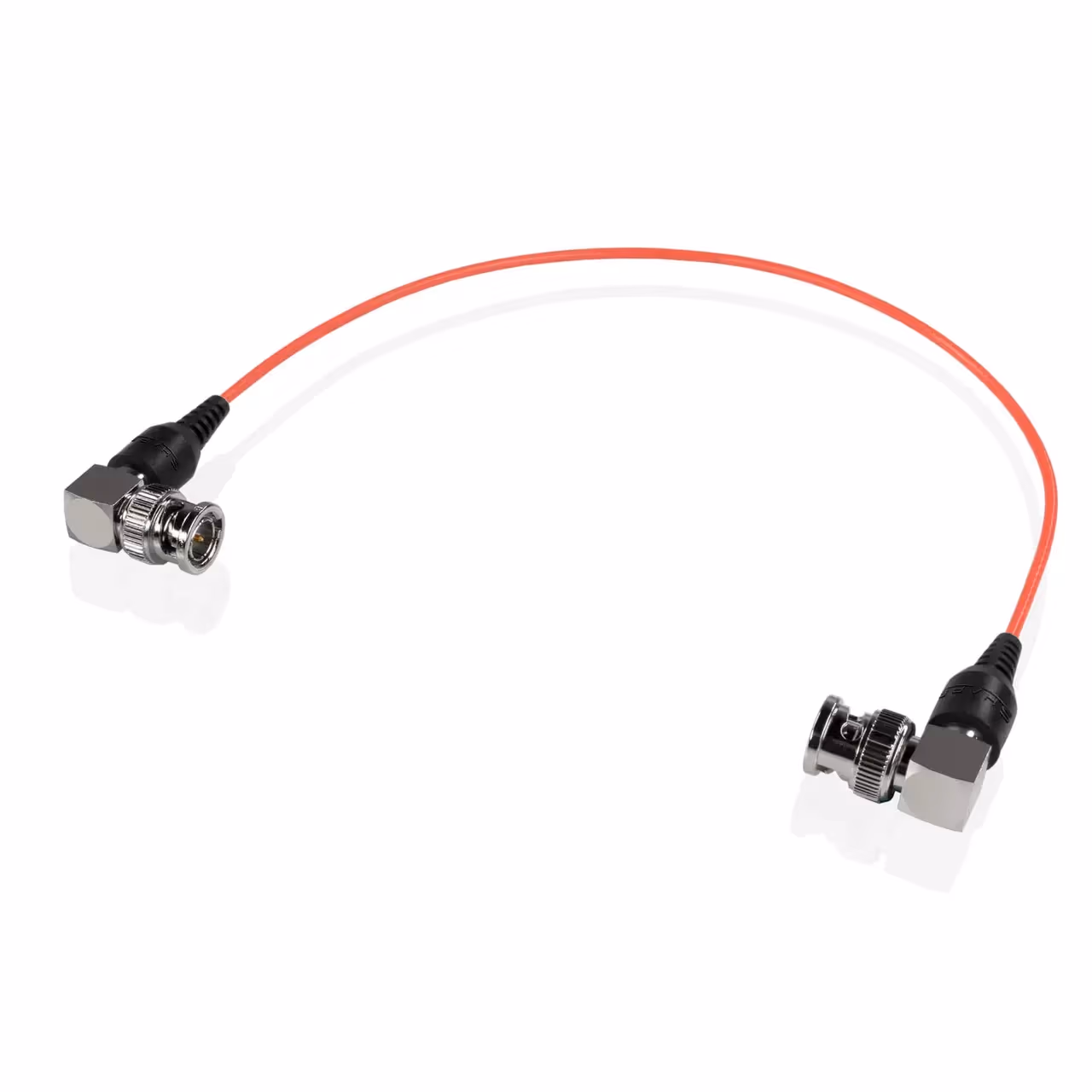 Shape - Skinny 90-degree BNC cable 12 inches red