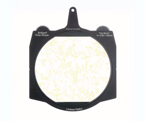 Lindsey Optics - Brilliant² 4x5.65" Rota-Streak™ YELLOW Confetti