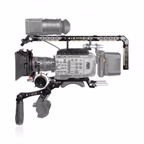 Shape - Sony FX9 baseplate, cage, top handle, long VF, 4x5.6 matte box, follow focus pro