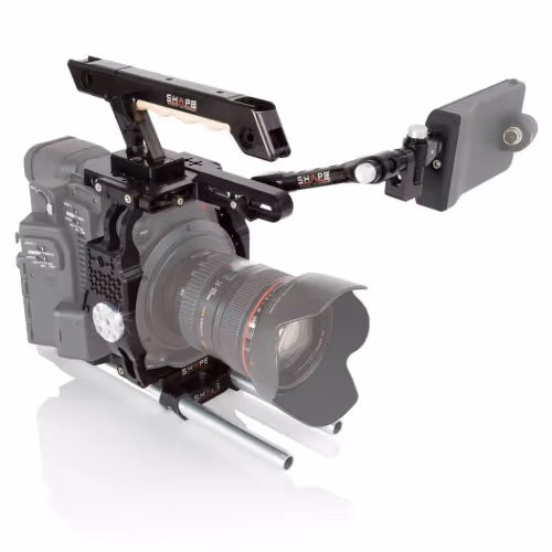 Shape - Cage pour Caméra, Poignée Supérieure, Système de Blocage de Tube et Fixation EVF pour Canon C200/C200B