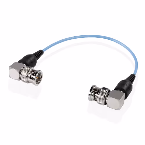 Shape - Skinny 90-degree BNC cable 6 inches blue