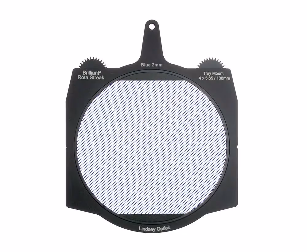 Lindsey Optics - Brilliant² 4x5.65" Rota-Streak™ BLUE-CLEAR 2MM