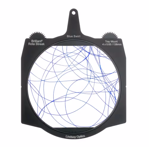 Lindsey Optics - Brilliant² 4x5.65" Rota-Streak™ BLUE Swirl