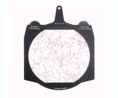Lindsey Optics - Brilliant² 4x5.65" Rota-Streak™ RED Confetti