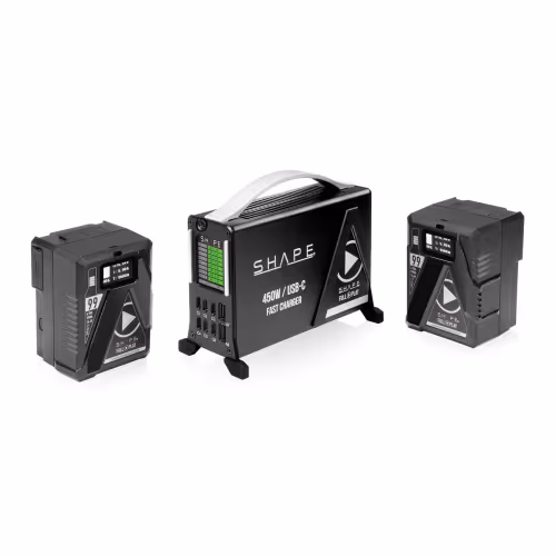 Shape - Fast Charger Kit USB-C with 2x Mini V-Mount 99Wh Batteries