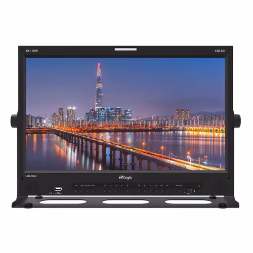 TVLogic - 18.5" 4K/UHD 12G-Quad Multi View Monitor with 1920x1080 LCD Panel