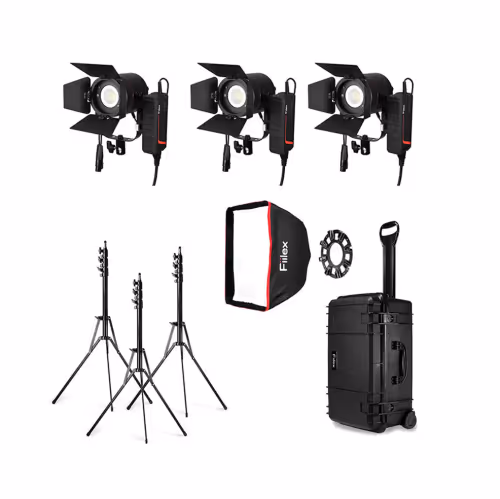 Fiilex - Kit 10x projecteur P3 Color B10 avec valise roulante