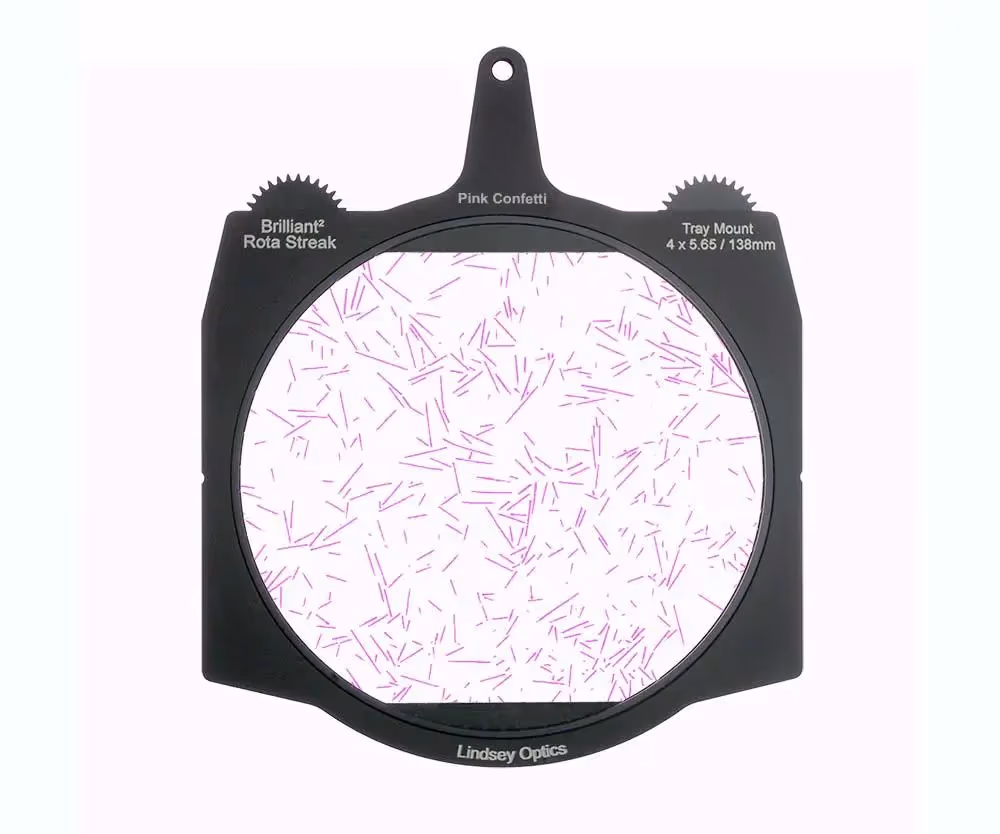 Lindsey Optics - Brilliant² 4x5.65" Rota-Streak™ PINK Confetti