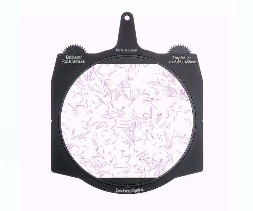 Lindsey Optics - Brilliant² 4x5.65" Rota-Streak™ PINK Confetti