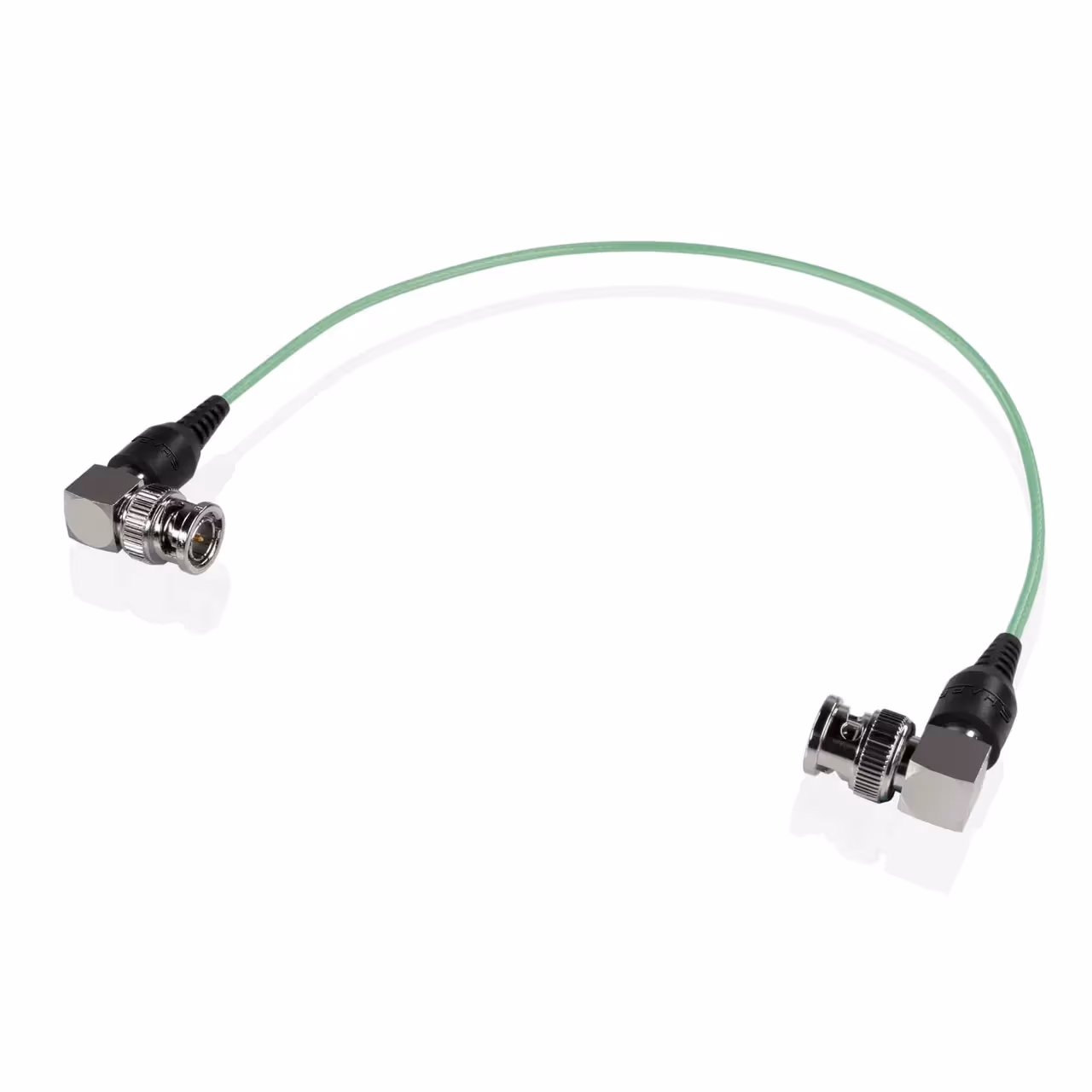 Shape - Skinny 90-degree BNC cable 12 inches green