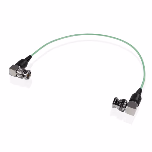 Shape - Skinny 90-degree BNC cable 12 inches green