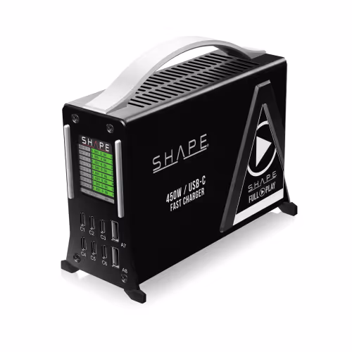 Shape - 450W USB-C Fast Charger Kit for Gold Mount/V-Mount/B-Mount Batteries.