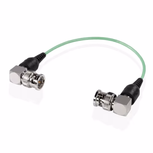 Shape - Skinny 90-degree BNC cable 6 inches green