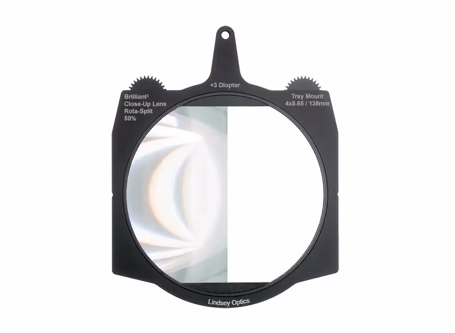Lindsey Optics - 4x5.65" +3 Diopter Brilliant² Rota-Split Close-Up Lens 50%